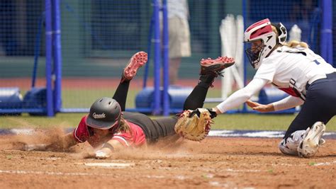 Team Canada Edged 1 0 By Rival Americans In Tokyo 2020 Softball Team