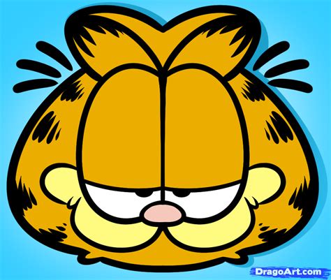 Learn How To Draw Garfield Easy Cartoons Cartoons Draw