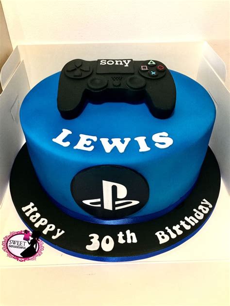 Ps4 Themed Cake Playstation Cake Birthday Cake For Boyfriend