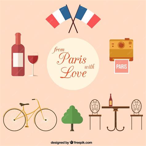 Free Vector From Paris With Love