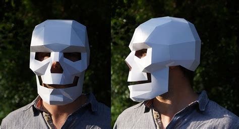 Diy Geometric Paper Masks By Steve Wintercroft Diy Halloween Masks