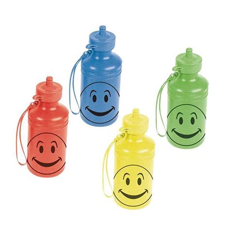 Kicko Smiley Face Water Bottle 75 18 Oz Character Water Bottle
