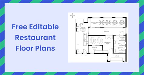 Free Editable Restaurant Floor Plans Edrawmax Online