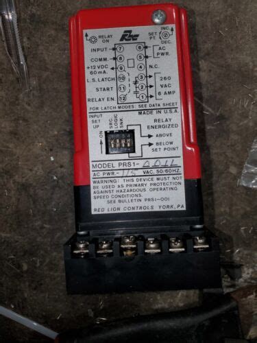 Red Lion Controls Prs1 0011 Relay With Base Ebay