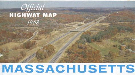 1968 Massachusetts Official Highway Map
