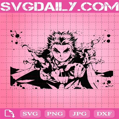 Kyojuro Rengoku Svg Daily Free Premium Svg Files