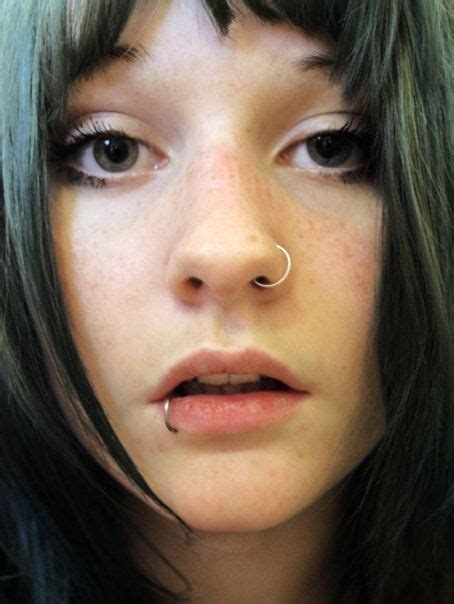 Side Labret Piercing Lip Piercing Lip Piercing Ring Labret Piercing