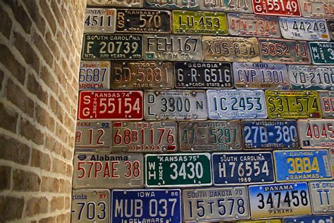 Wall Of License Plates Photograph By Denise Mazzocco Pixels