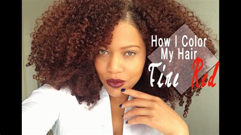How I Color My Natural Hair At Home Naturtint Fire Red