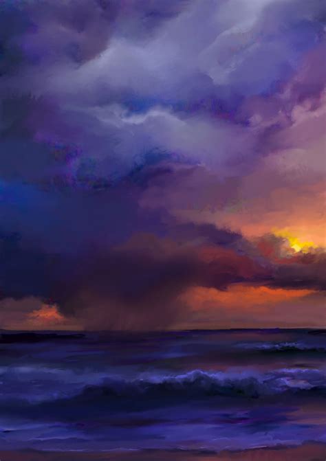 Sunset Painting Ocean Painting Level 1 Ocean Sunset Small Online