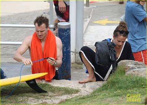 Michael Fassbender Goes Shirtless Catches A Ton Of Waves With Alicia Vikander In Sydney Photo