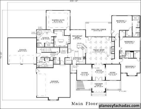 Plano De Casa 1045 Esta Casa Quinta De 4 Habitaciones T Planos Y