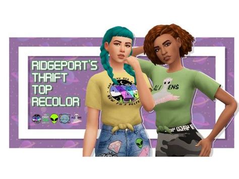 The Sims 4 Jupiiter Ridgeport Thrift Tops Recolor Sims Mods Maxis