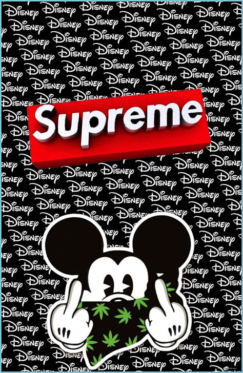 Mickey Mouse Supreme Supreme Mickey Mouse Mickey Mouse Drip Hd