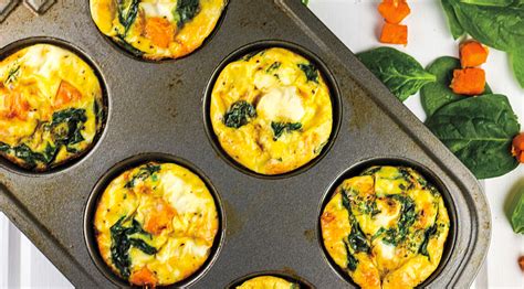 Recipe Hot To Make A Sweet Potato Spinach And Egg Muffin Muscle