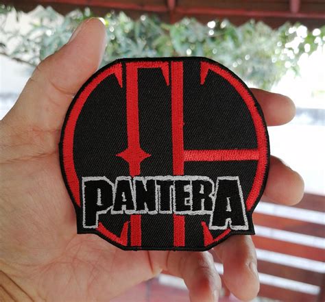 2pcs Pantera Bands Music Heavy Metal Logo Badge Embroidered Etsy