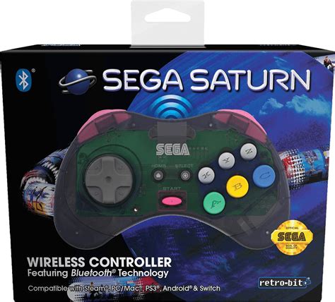 Other Accessories Retro Bit Sega Saturn 8 Button Wireless Bluetooth