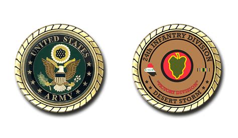 24th Infantry Division Desert Storm Challenge Coin New