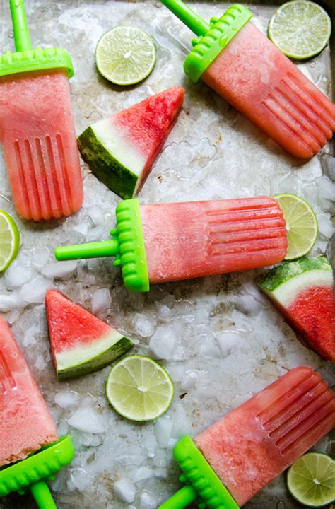 Solets Hang Out Watermelon And Lime Tequila Popsicles