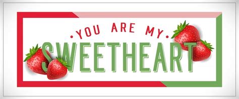 Premium Vector You Are My Sweetheart Lettering