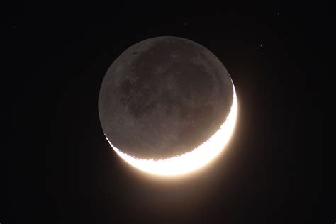 Lune Cendrée Du 27 Avril Et Soleil Gros Post Astrophotographie