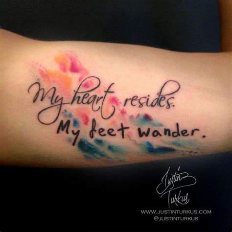 Quote tattoos temporary tattoos imagine ink art grunge tattoo fake tattoos. Watercolor Quote Tattoo by Justin Turkus | Justin Turkus ...
