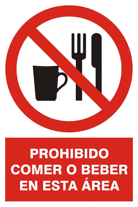 Prohibido comer o beber en esta área – Visittex SAC – Señales y