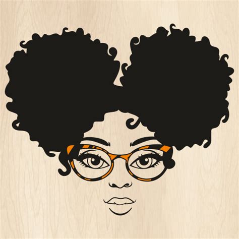 Instant Download Svg Png Afro Puffs Svg Black Woman Clip Art Cut Sexiz Pix