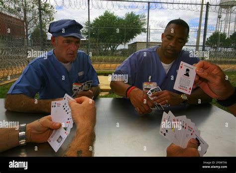 7 April 2008 - Lakeland, Florida - Inmates on a break, at the Polk City