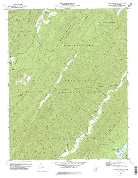 Lake Sherwood Topographic Map Wv Usgs Topo Quad 38080a1