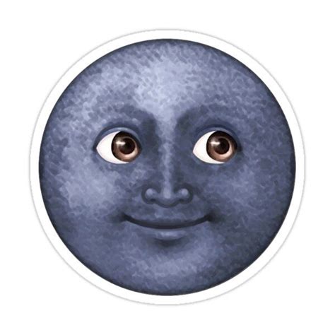 Moon Emoji Sticker By Tastyart Moon Emoji Emoji Stickers Emoji