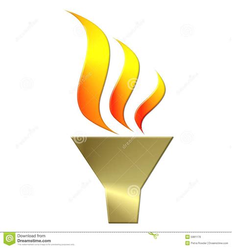 Illustrated Olympic Torch Royalty Free Stock Images