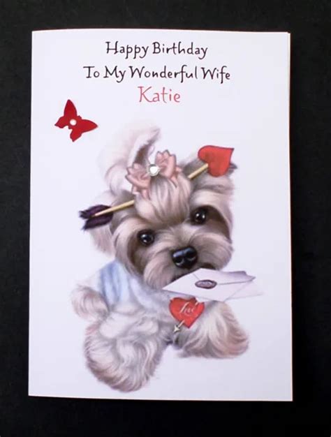 handmade personalised birthday card wife girlfriend fiancee 3 27 picclick