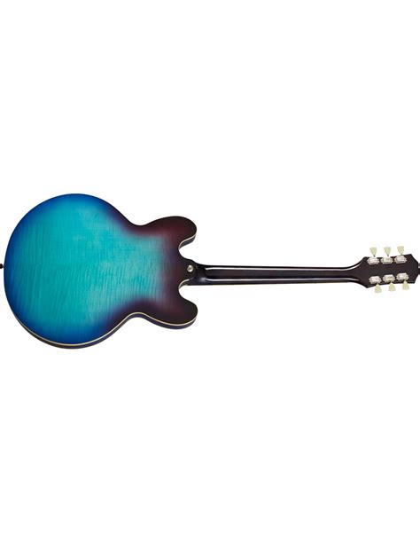 Epiphone Inspired By Gibson Es 335 Figured Semi Acoustic Electric Guitar Blueberry Burst