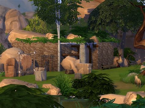 Stoneage Third Home At Kyriats Sims 4 World Sims 4 Updates