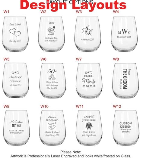 Engraved Libbey Stemless Wine Glasses Australia Wide Delivery Engrave Works