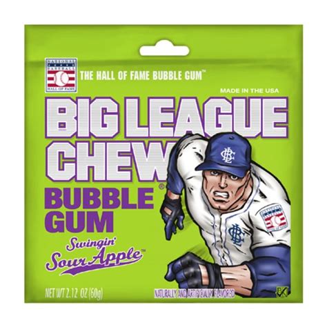 Big League Chew Bubble Gum Sour Apple 60 Gr Bubble Roma