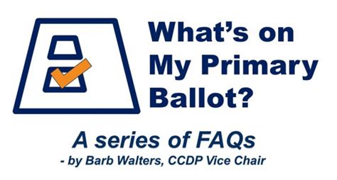Whats On My Primary Ballot Collin County Democrats