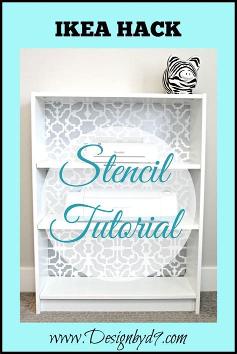 Billy bookcase makeovers last week i showed you my ikea hack. Billy Bookcase Stencil Tutorial | Ikea billy bookcase hack ...