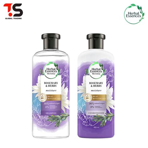 Herbal Essences Rosemary And Herbs Moisture Shampoo Conditioner 400ml Lazada