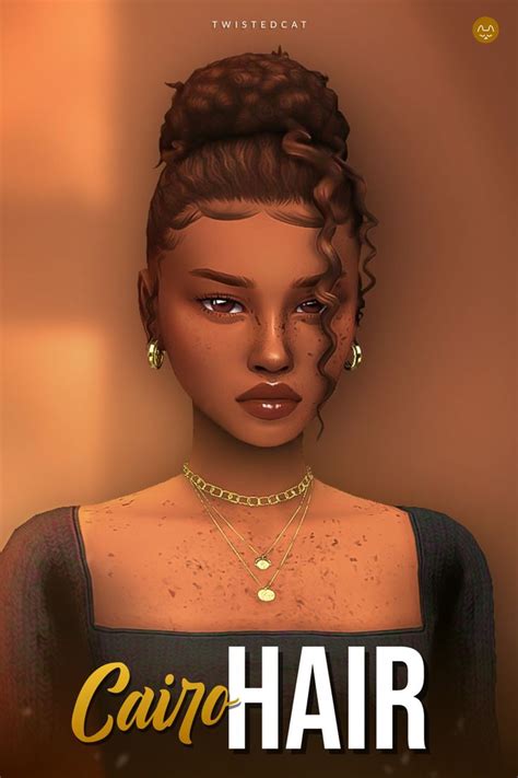Twistedcat Sims Sims Hair Sims 4 Curly Hair