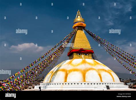 Great Stupa Of Boudhanath Kathmandu Nepal Stock Photo Alamy