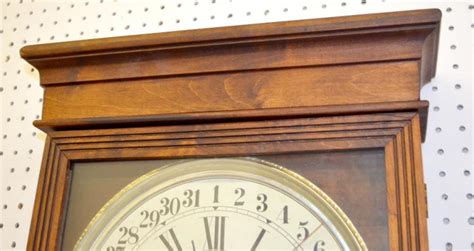 Antique Sessions Store Regulator Wall Clock With Calendar Di