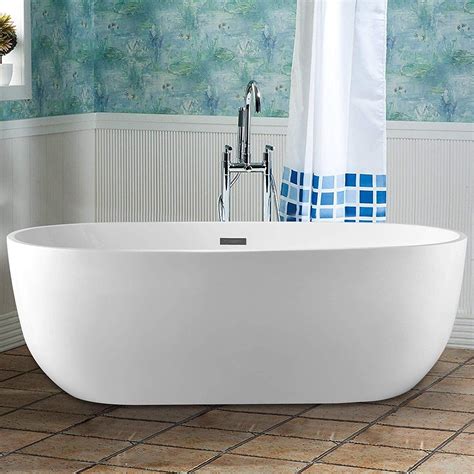 Vanity Art 67 X 32 Freestanding Bathtub Acrylic Soaking