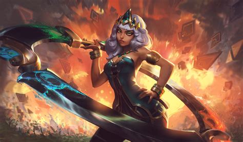 Sunset, sea, cityscape, reflection, vehicle, clouds, butterfly 1920x1080. Qiyana (Empress of the Elements) splash art wallpapers ...
