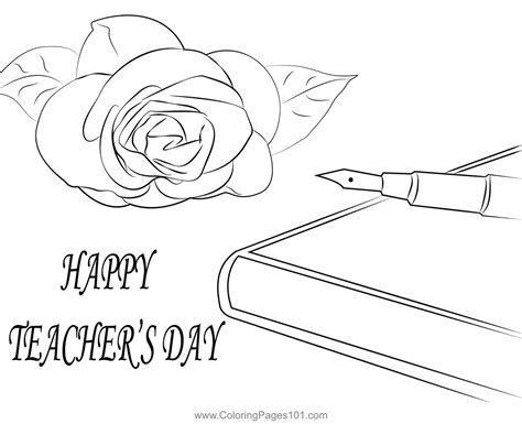 Wishing U Happy Teachers Day Coloring Page For Kids Free Teachers