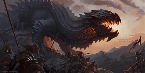 Magma Wyrm In Middle Earth Aka Lord Of The Rings Universe Eldenring