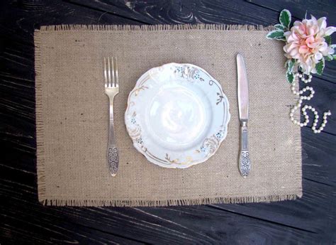 Rustic Table Placemats Farmhouse Table Setting Etsy