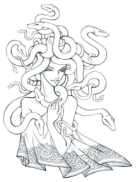 This gorgeous and intricately drawn adult coloring page was drawn by gloria piñeiro muñiz and is ready to be printed for your enjoyment and mental relaxation and it also makes for a great gift to your loved ones. Medusa Head Drawing at GetDrawings | Free download
