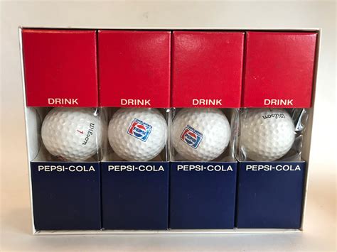 Pepsi Golf Ball Setpepsi Logo Advertising Golf Ball Setfree Etsy